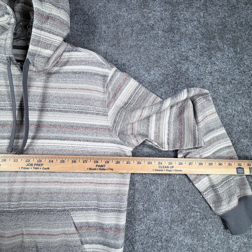O Neill Bavaro Hoodie Mens Small Multicolor Striped Ribbed Trim Standard Fit